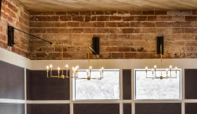 Light Fixtures - Steel and Brass, The State of Grace Restaurant